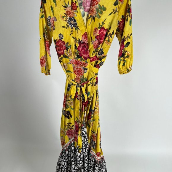 Anthropologie Farm Rio Sunlit Wrap Dress - Picture 2 of 2